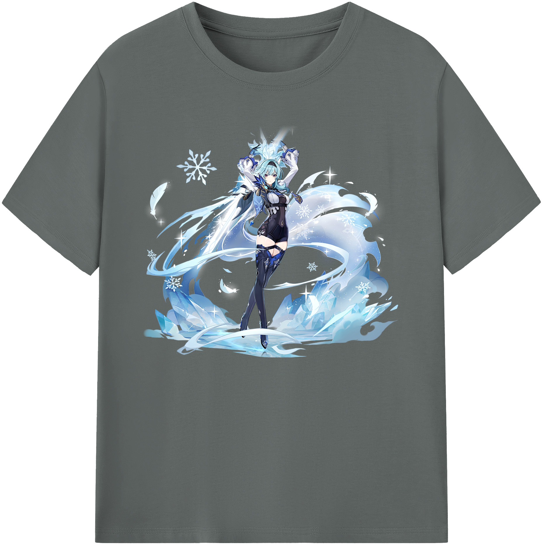 げんし神 优菈 ゆうら genshin Yūra 綿100％ メンズ半袖Tシャツ｜肌触りやわらか＆通気性